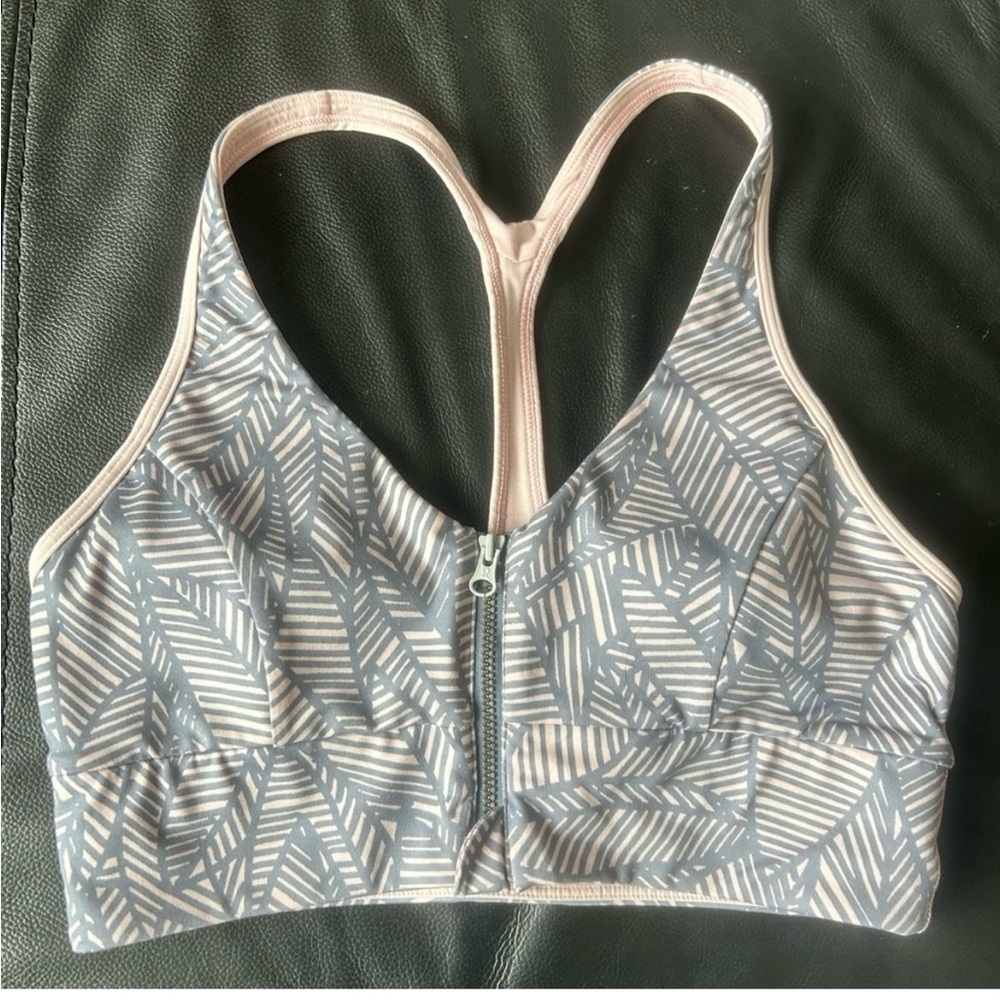lululemon athletica Gray and Pink Sports Bra